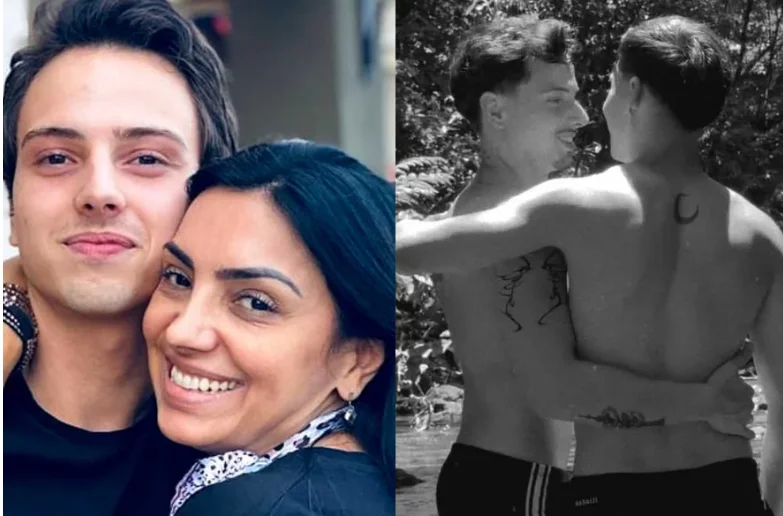 Filho da cantora Eyshila compartilha fotos com novo  namorado nas redes sociais